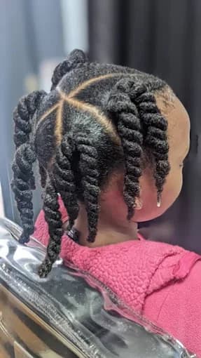 Kids natural hair styling Kigali