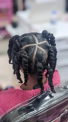 Kids twist hairstyle