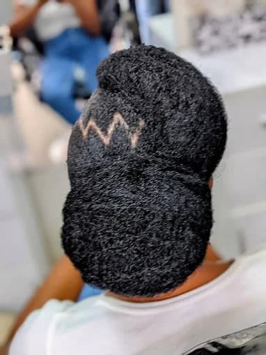 Bridal hairstyle for wedding in Kigali