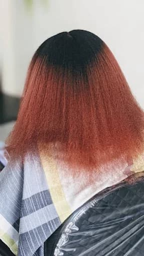 Long natural hair styling